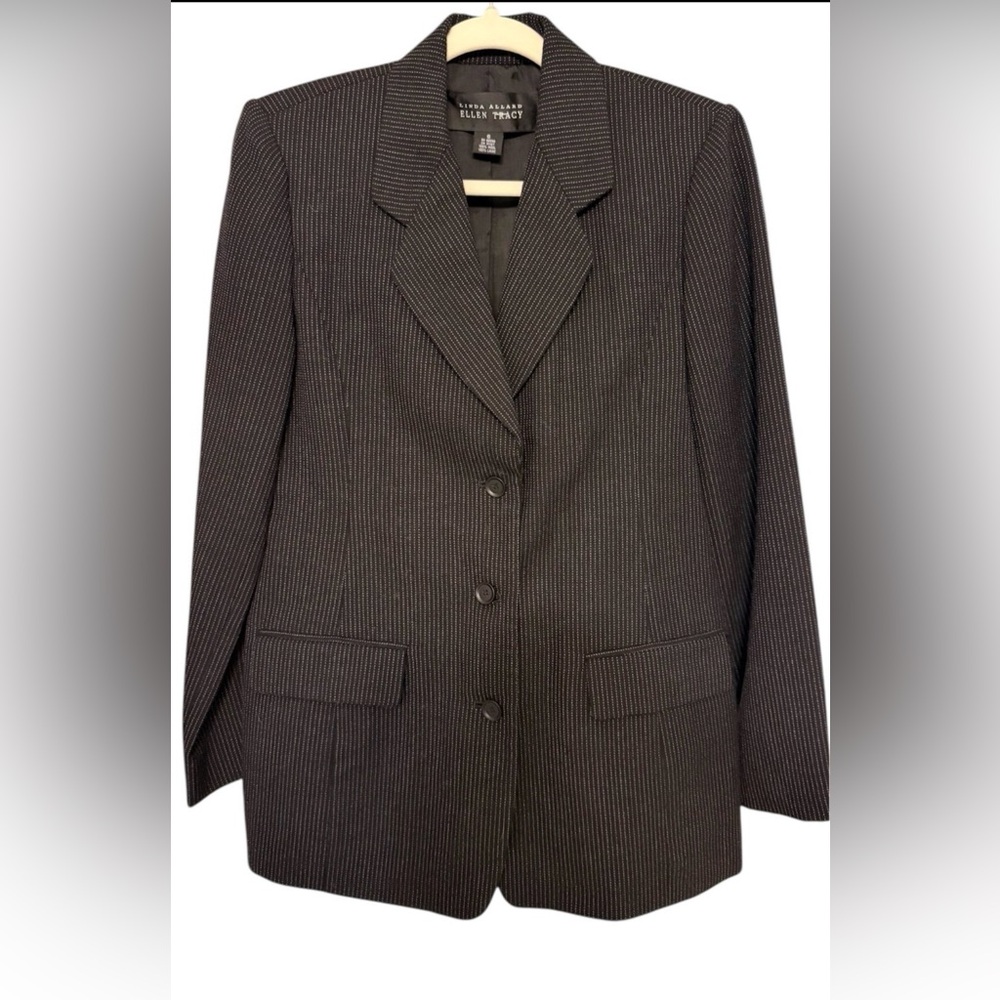 Ellen Tracy Pinstripe Wool Chic